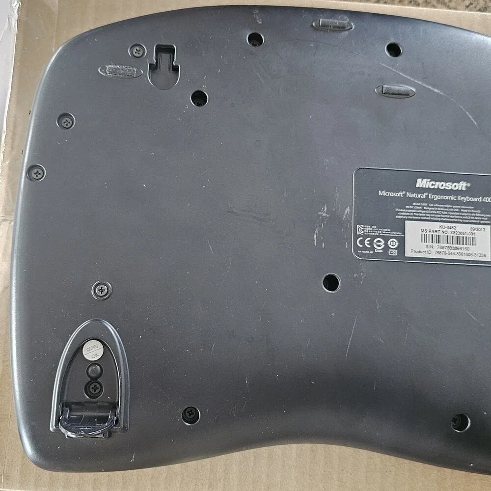 Microsoft keyboard used